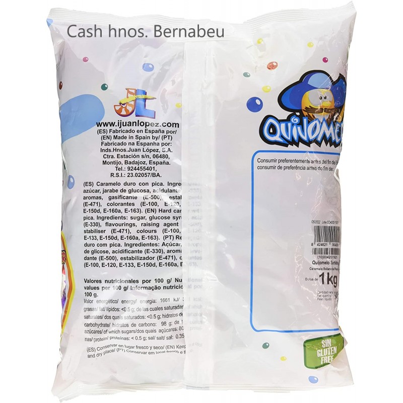 CARAMELO EFERVESCENTE QUIJOMELO.B/ 1Kg.