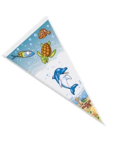BOLSA CONO FONDO MARINO.PAQUETE 100...