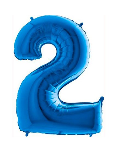 GLOBO FOIL 40' AZUL Nº2.