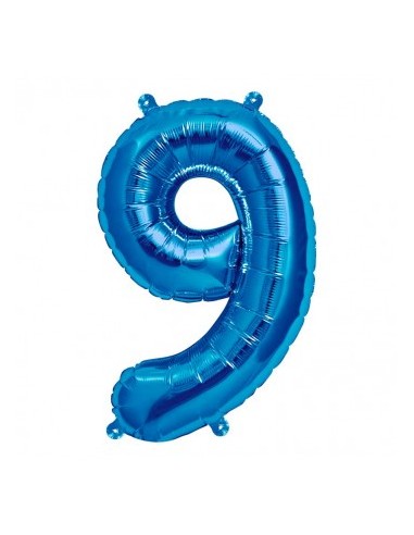 GLOBO FOIL 40' AZUL Nº9.