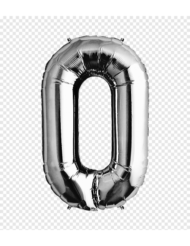 GLOBO FOIL 40' PLATA Nº0.
