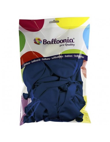 GLOBO METAL AZUL 90cm.B/ 50unid.