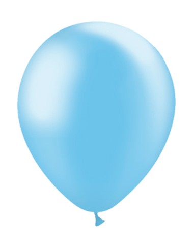 GLOBO METAL AZUL CELESTE 76cm.B/ 100unid.