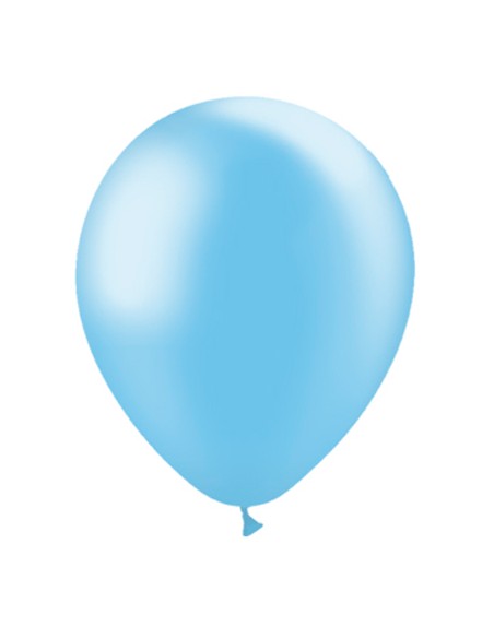 GLOBO METAL AZUL CELESTE 76cm.B/ 100unid.